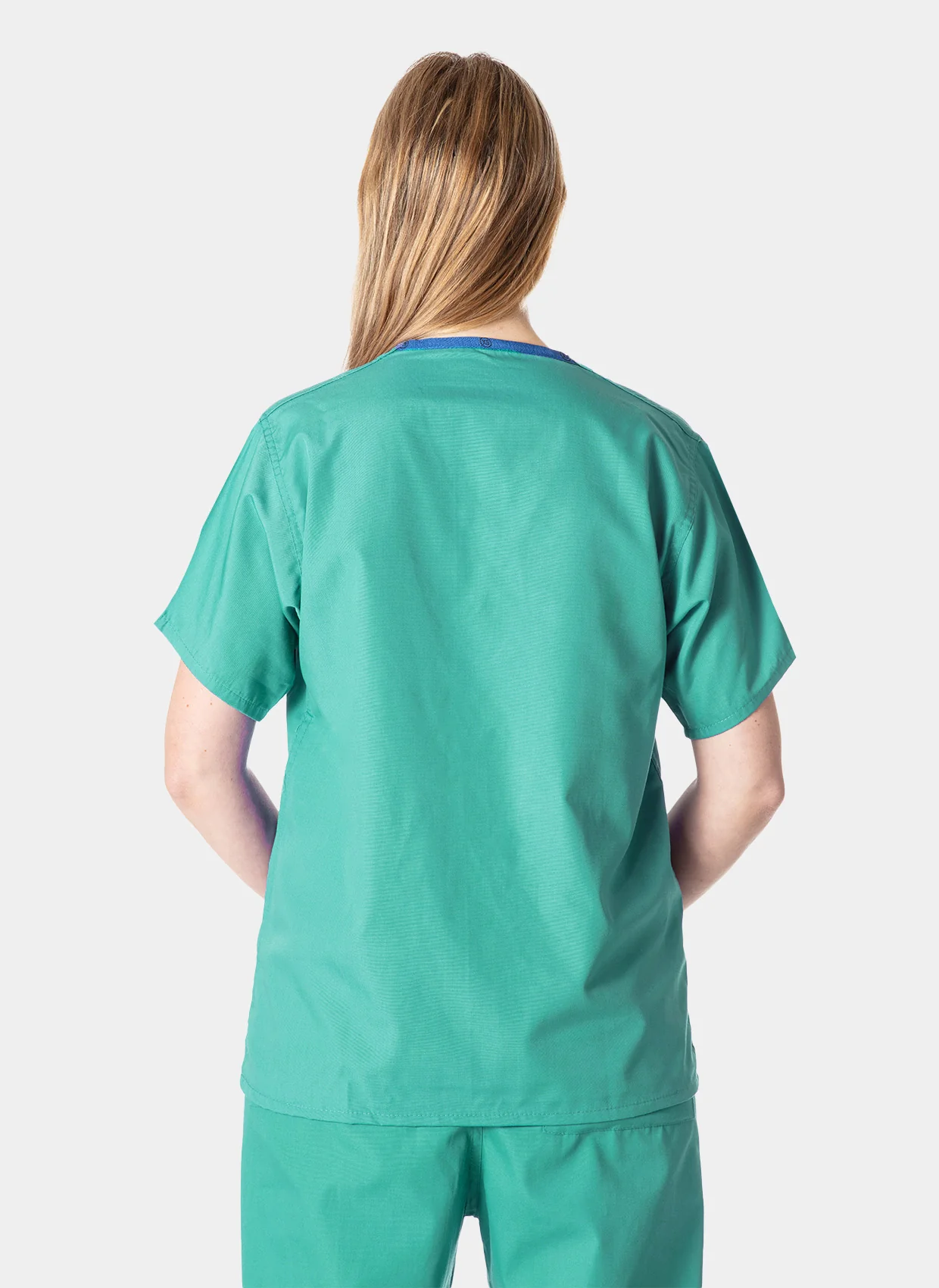 Unisex Budget Scrub Top - Mid Green - Image 3