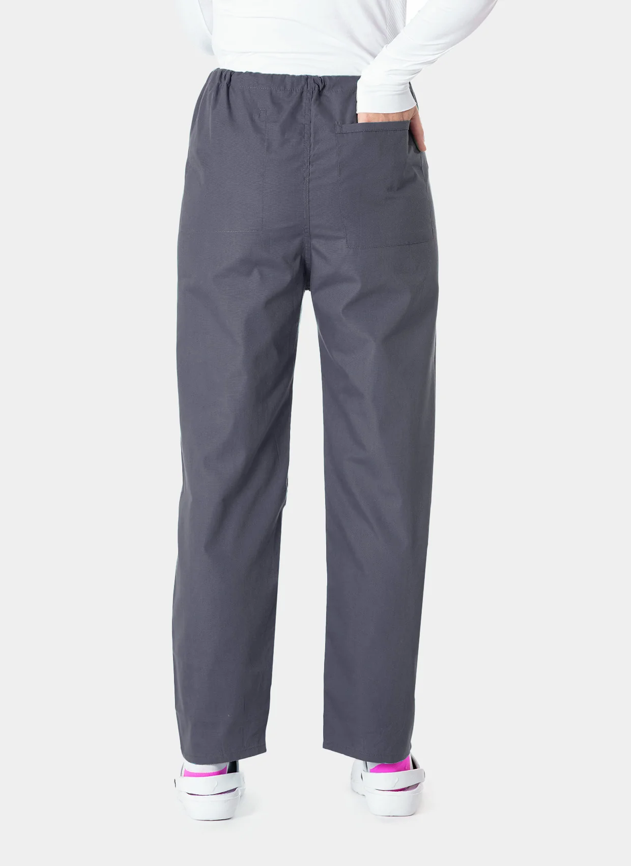 Unisex Budget Scrub Trousers - Pewter - Image 2
