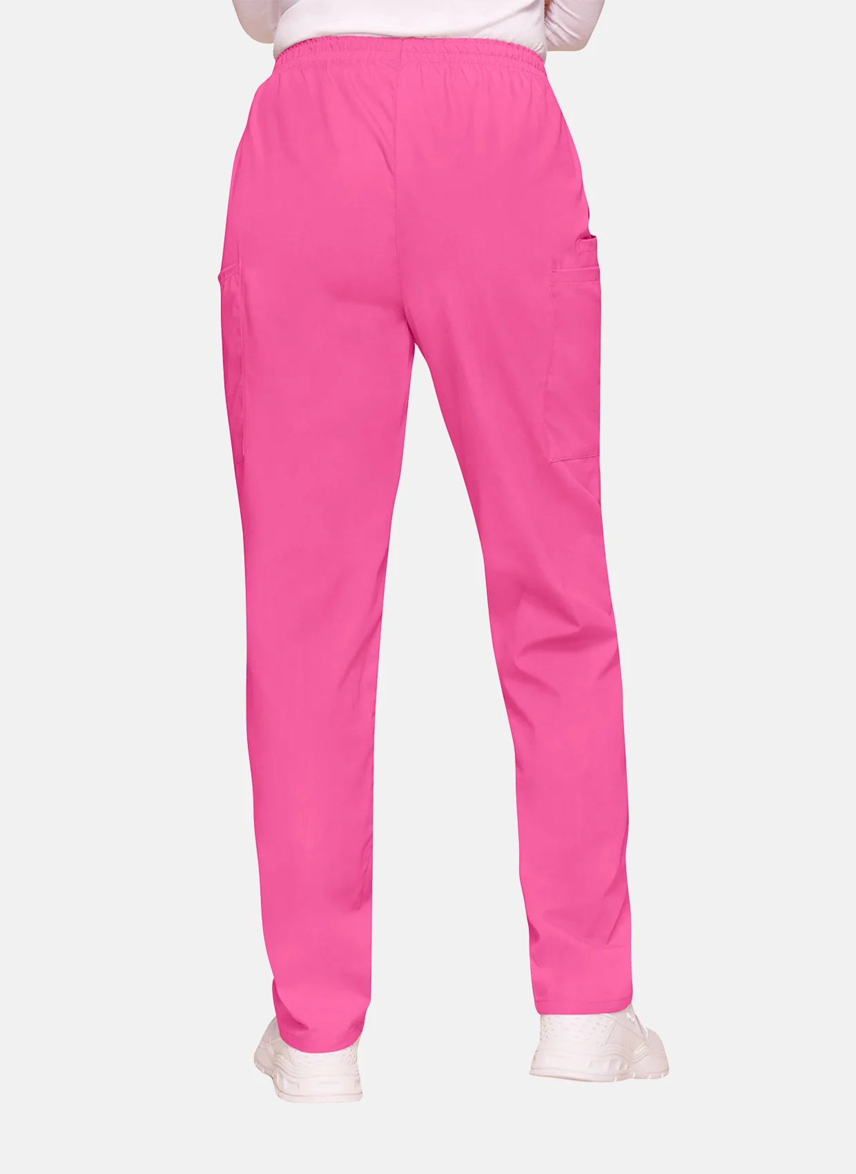 Cherokee Unisex Elasticated Scrub Trousers - Shocking Pink - Image 4