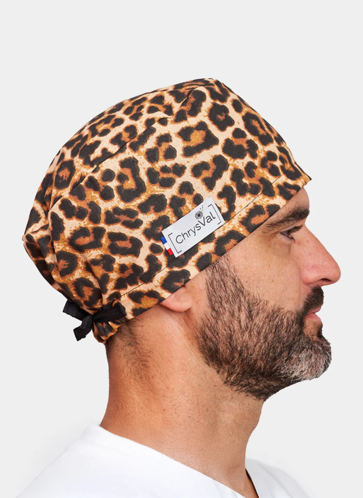 ChrysVal Covering Scrub Hat β Leopard