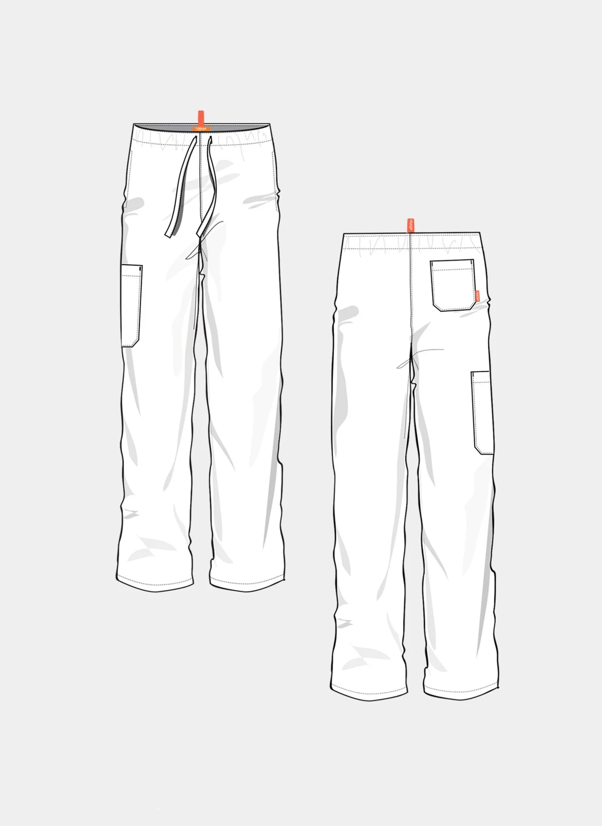 Huntington Trousers - Orange Standard - Royal Blue - SALE - Image 3