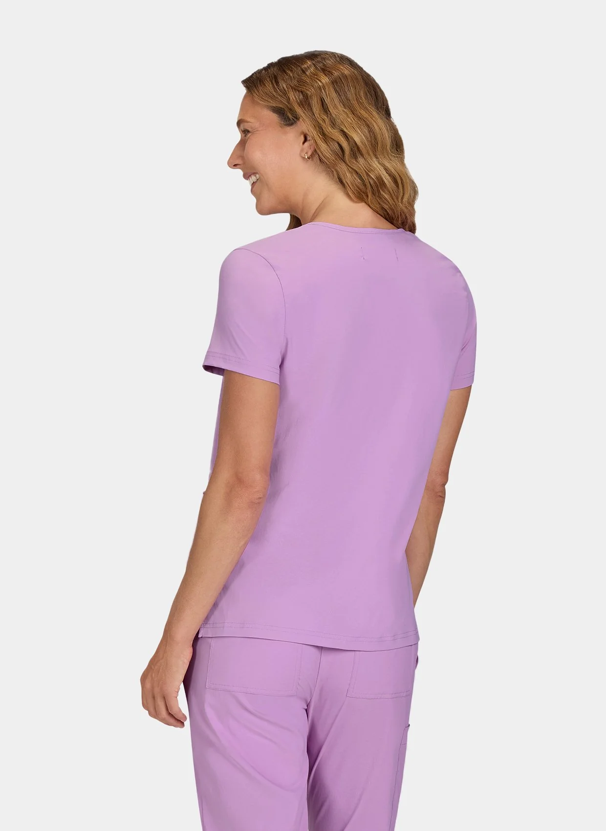 Koi Basics Becca Scrub Top - Bloom Lavender - Image 2