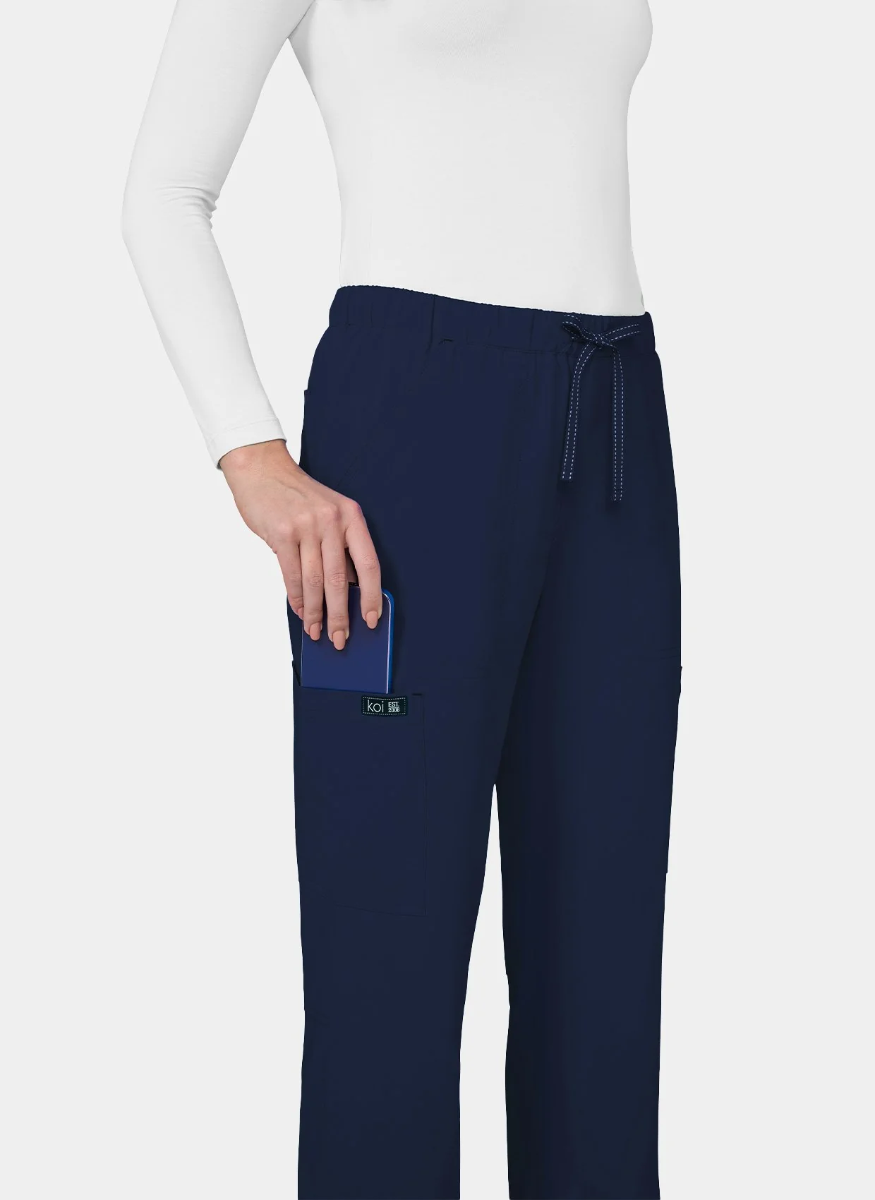 Koi Basics Women's Holly Scrub Trousers - Navy - Image 4