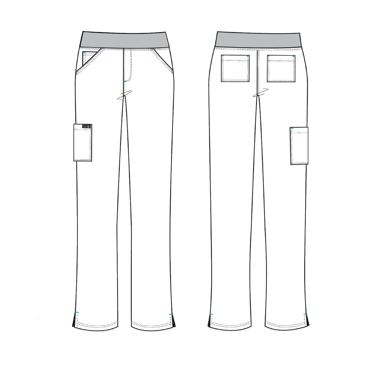 Koi Basics Women's Laurie Scrub Trousers - Navy - Image 3