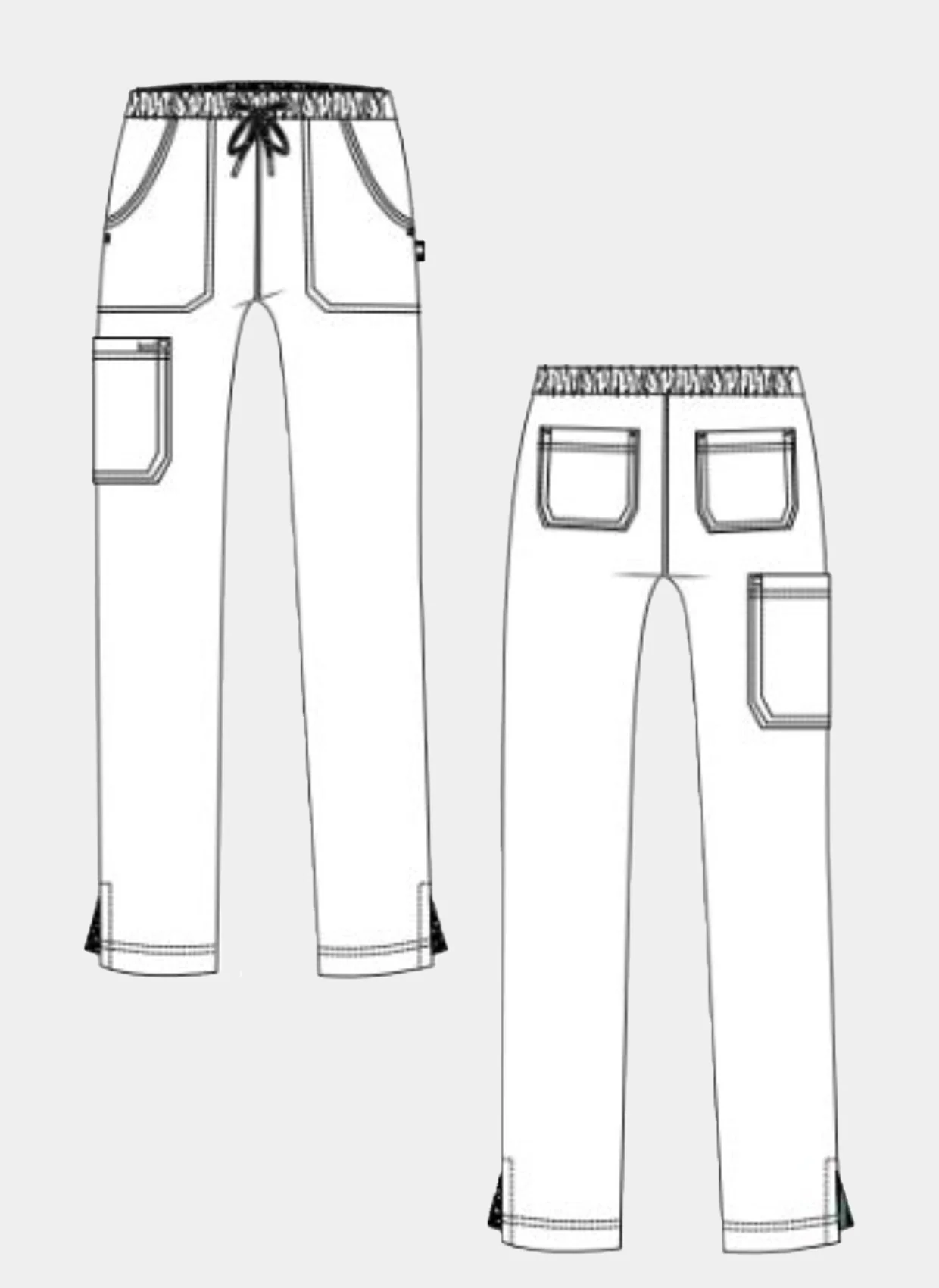 Koi Next Gen Everyday Hero Scrub Trousers - Denim - SALE - Image 3