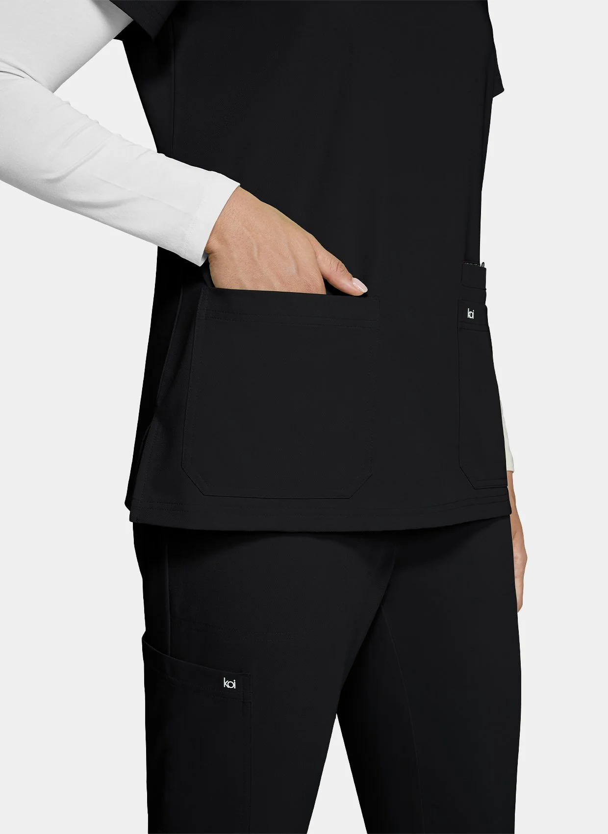 Koi Next Gen Hustle And Heart Scrub Top - Black - Image 4