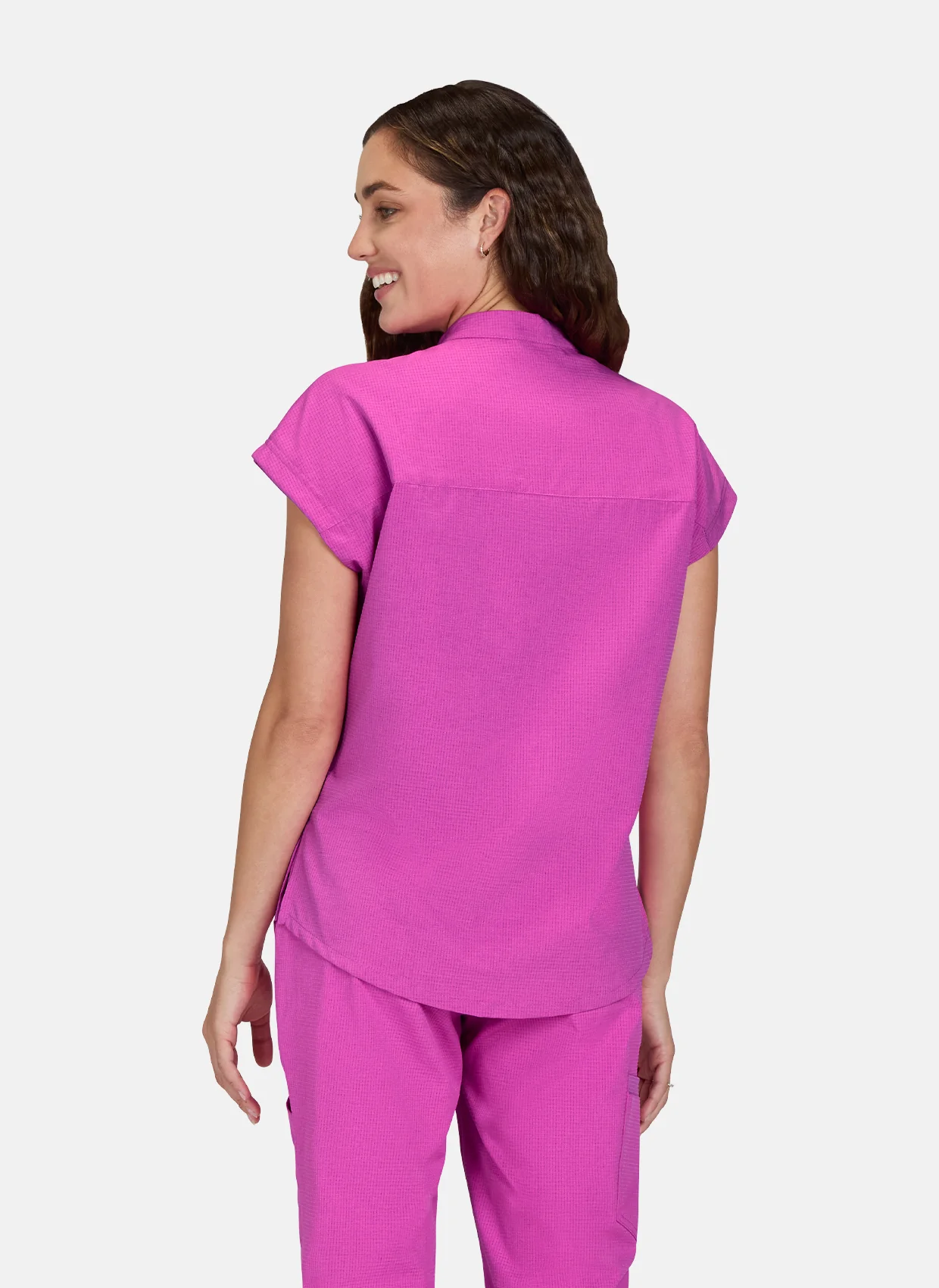 Koi Solis Catrin Scrub Top - Hibiscus Pink - Image 4