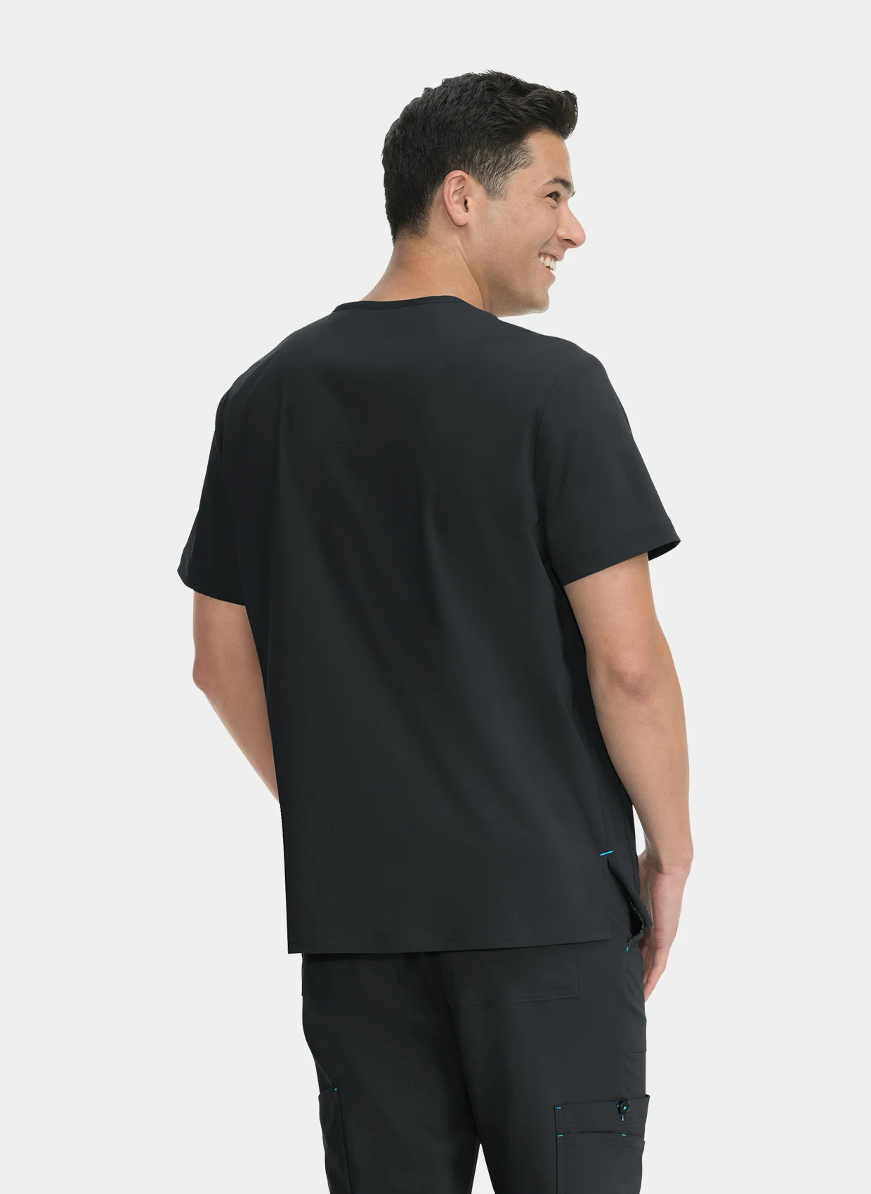 Koi Basics Bryan Scrub Top - Black - Image 2